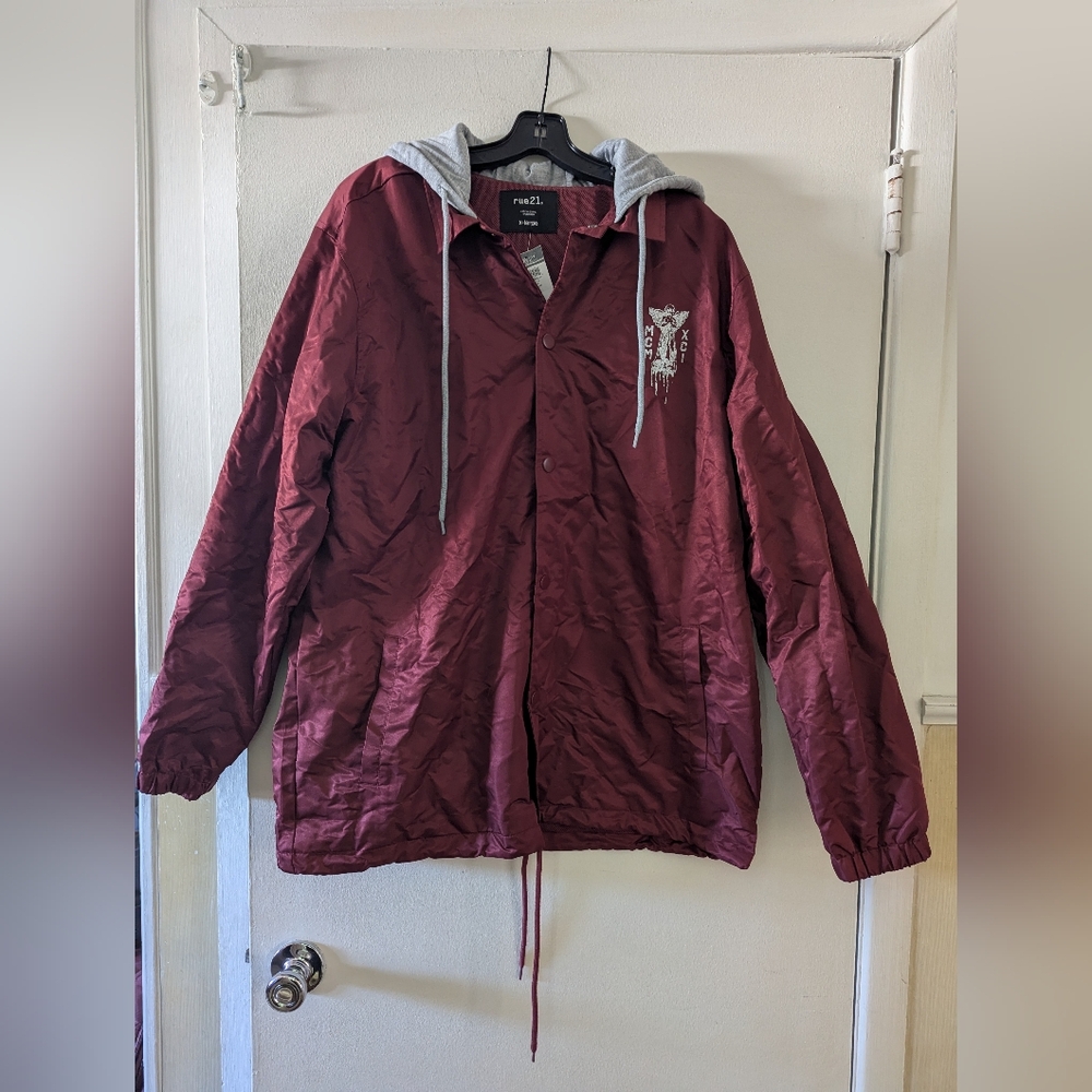 Rue 21 Maroon Hooded Jacket